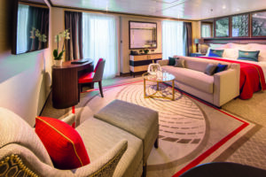 Cunard-Queen Mary 2-schip-Cruiseschip-Categorie Q4-Q5-Q6-Q7-Queens Suite