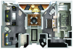 Crystal Cruises-Crystal Serenity-schip-Cruiseschip-Categorie CP-Crystal Penthouse-diagram