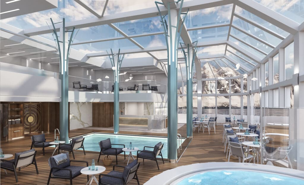 Cruiseschip-Crystal Endeavor-Crystal Cruises-Solarium