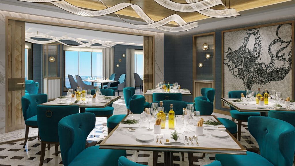 Cruiseschip-Crystal Endeavor-Crystal Cruises-Restaurant