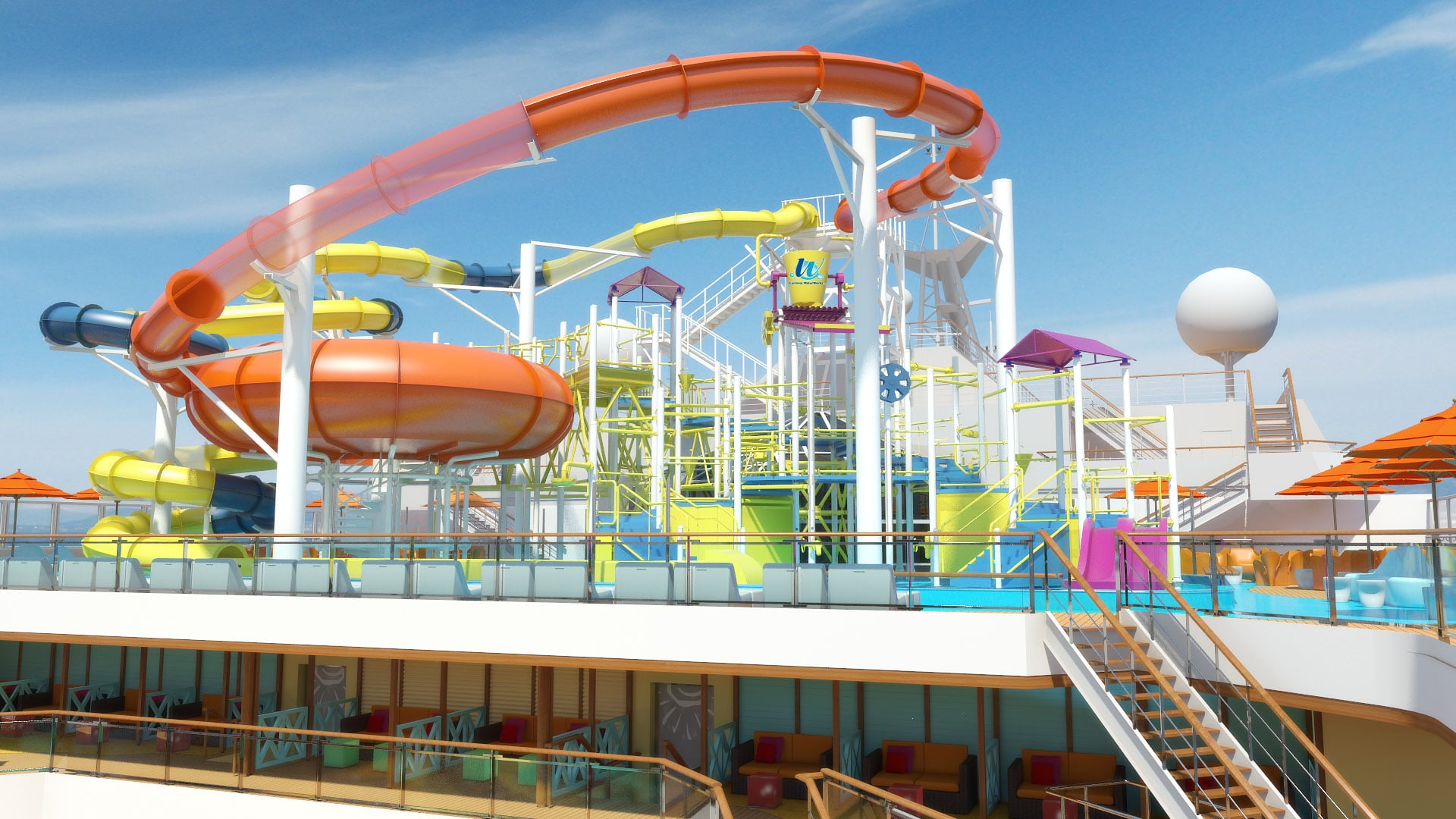 Cruiseschip-Carnival Magic-Carnival-Glijbanen