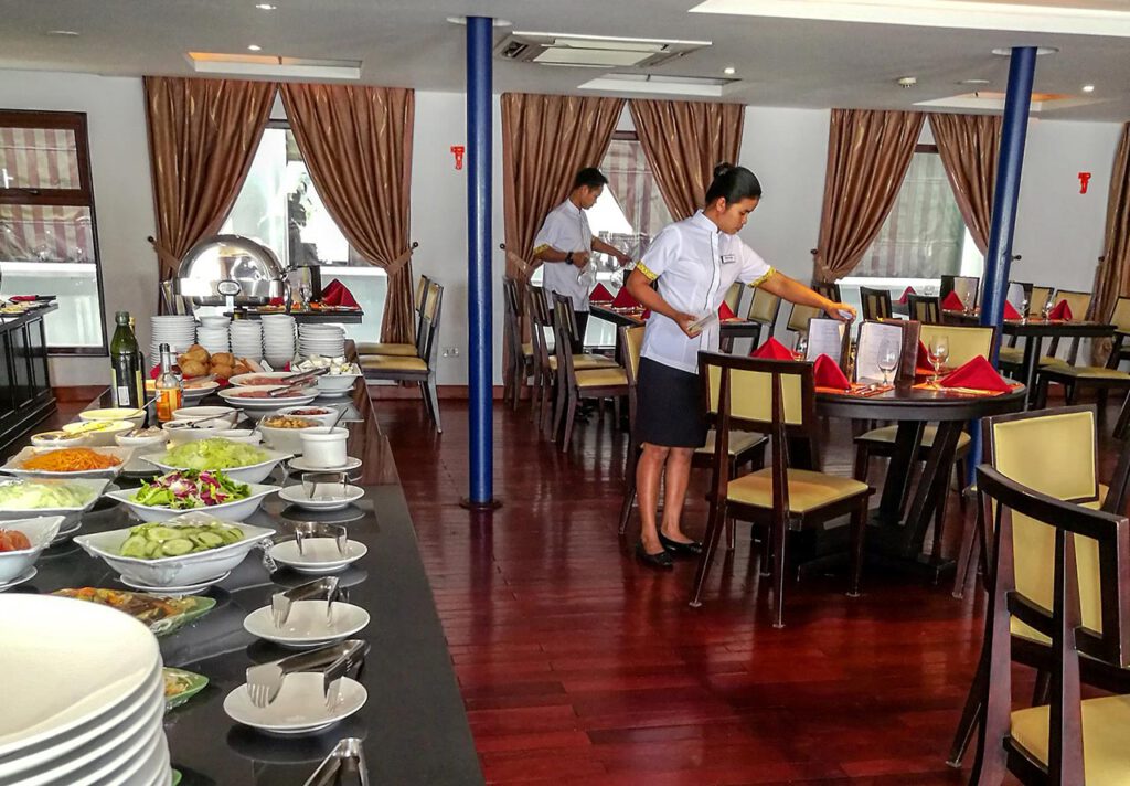 Rivierschip-Nicko Cruises-MS Mekong Adventurer-Cruise-Restaurant