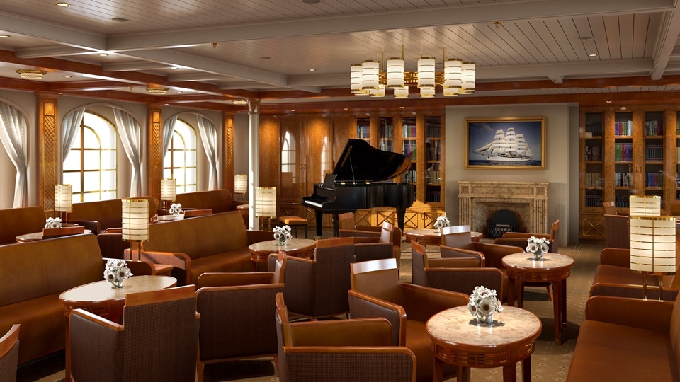 Cruiseschip-Sea Cloud Cruises-Sea Cloud Spirit-Cruise-Lounge