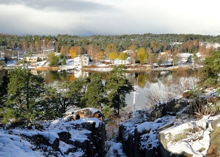 Finland-Mariehamn-rivier-sneeuw-natuur