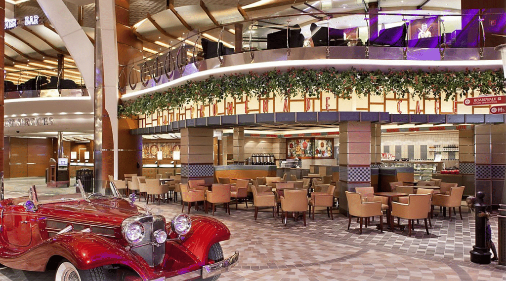 Cruiseschip-Royal Caribbean Cruise Line-Wonder of the Seas-Cafe Promenade